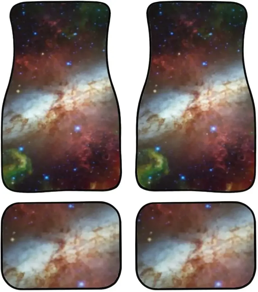 Car Floor Mats Deep Space Science Fiction Fantasy High Print Design Carpet Car SUV Truck Floor Mats 4 Pcs, Car Mats Rubber