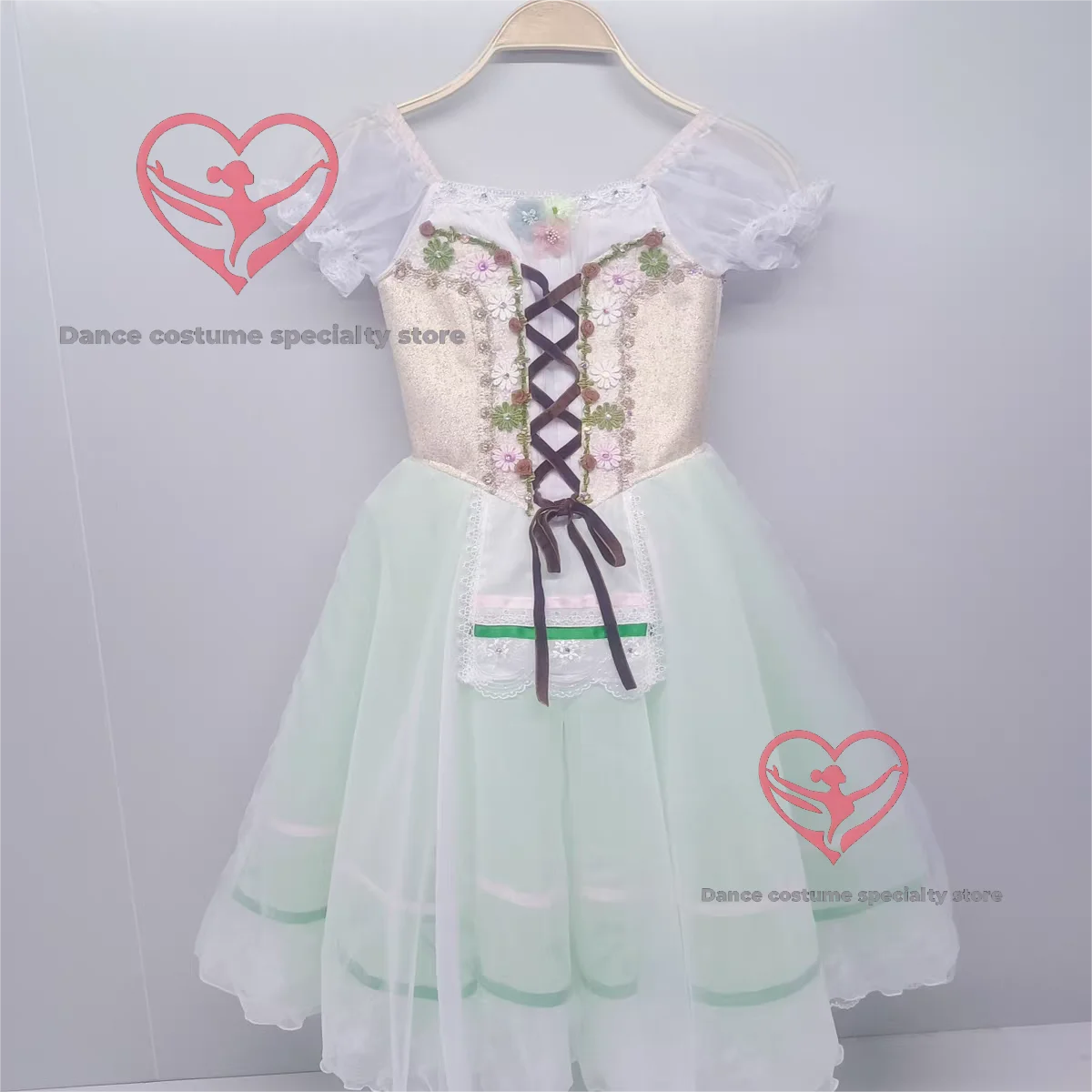 

Ballecostume: длинное балетное платье из тюля для неограниченной дочки, профессиональный костюм для выступлений GDC по индивидуальному заказу
