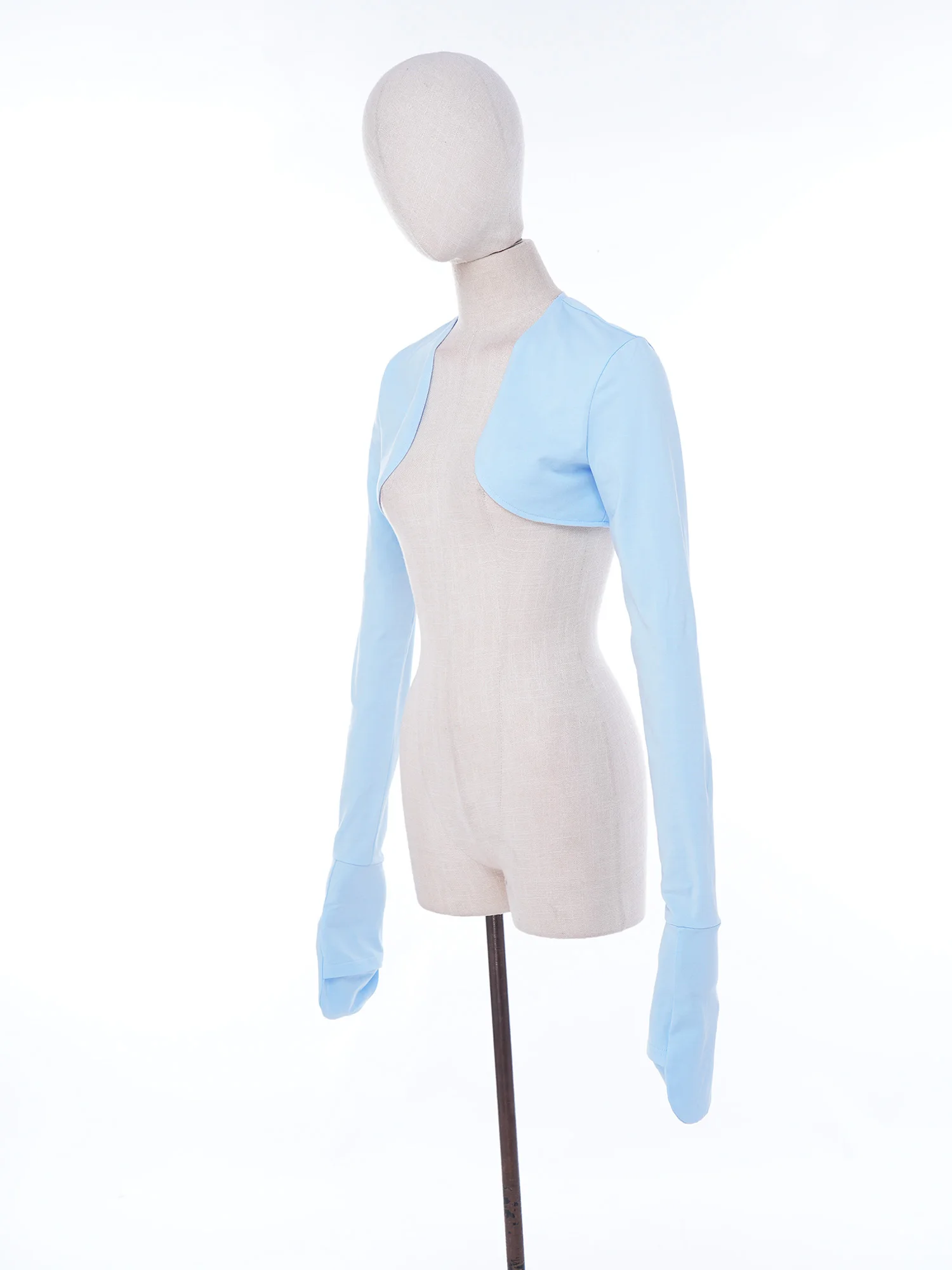 One-piece Ultra-thin Shawl Arm Nursing Home Long Gloves Breathable Sun Protection Anti UV Hand Cover Warmer Cardigan Cropped Top