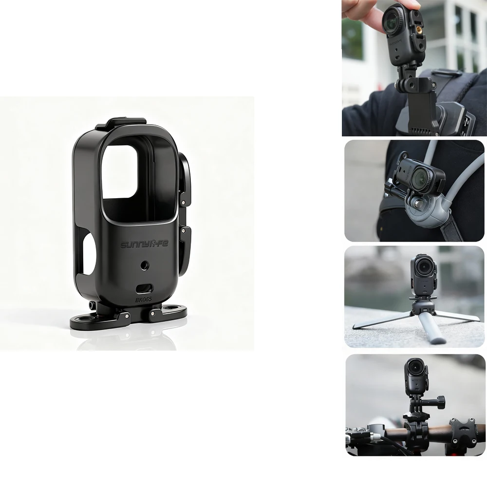 

Horizontal/Vertical Camera Frame Mount for DJI Osmo Nano, Protective Frame Adapter Bracket Expansion Quick Release Mount