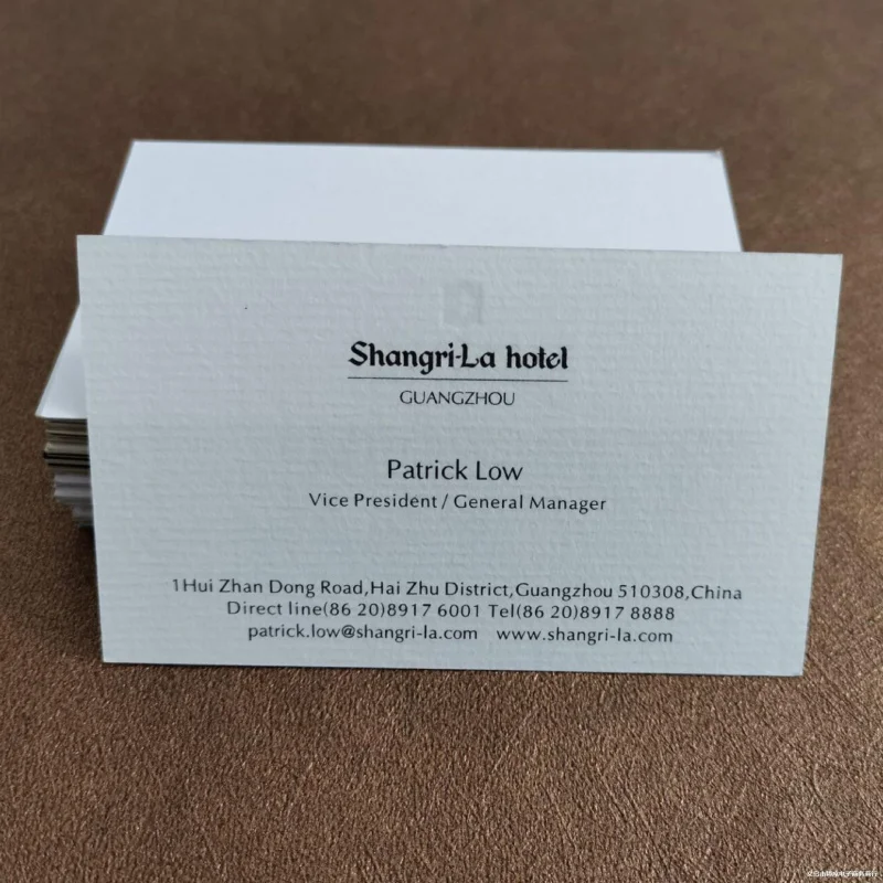 Customized High-end Pearl White Pearl Stamping Rounded Corner Business Cards Holland White Cloth Texture Eggshell Textu