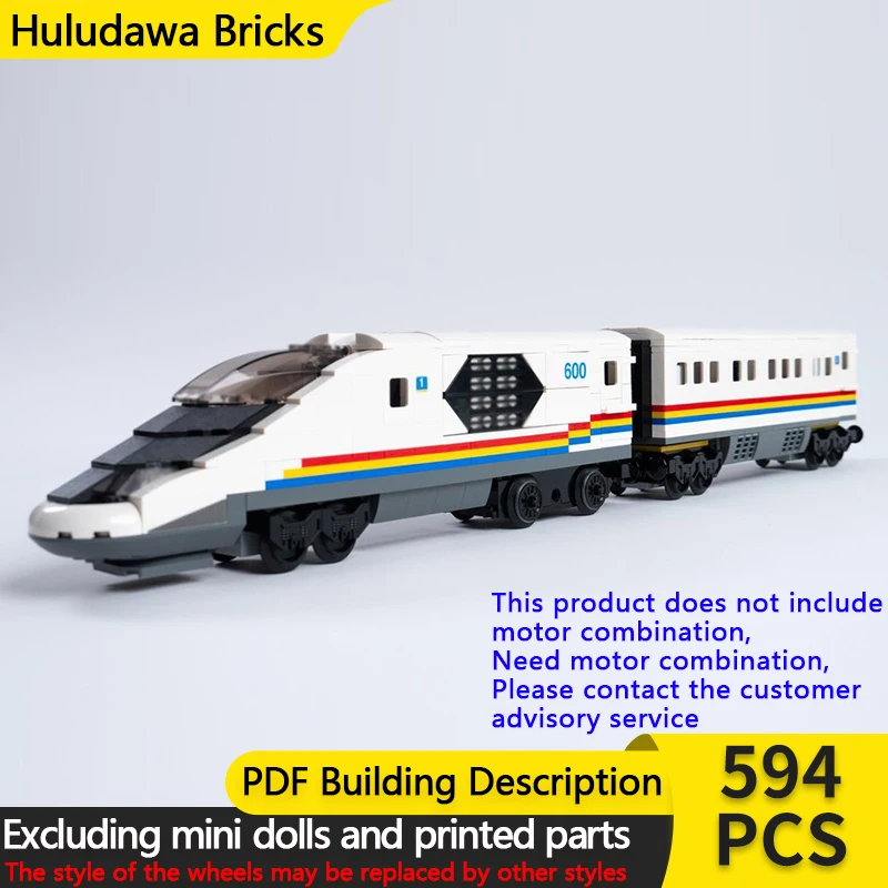 

City Car Model MOC Building Bricks Japan Railway High-Speed Train Modular Technology Gifts Holiday Assemble Children Toys Suit