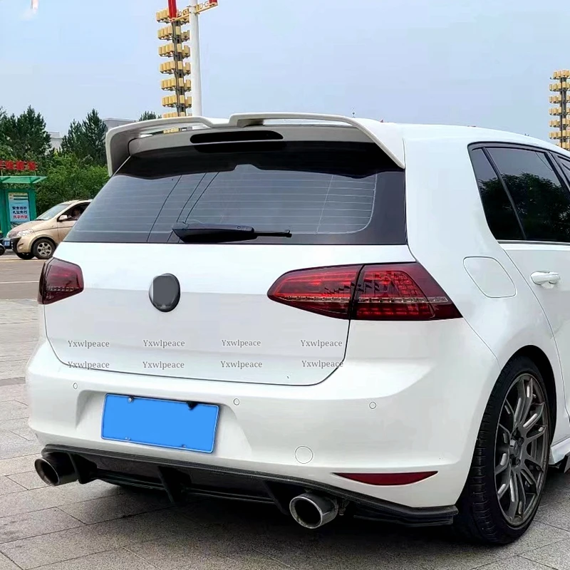 Oettinger Style Roof Spoiler For VW Volkswagen Golf MK7 7.5 GTI R R Line ABS Rear Trunk Lip Spoiler Wing Aleron Golf 7 2013-2020