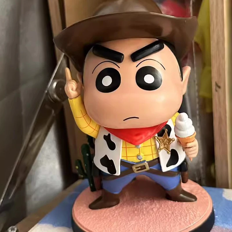 Crayon Shin-Chan Anime Butter Model Toy, Woody Bass Lightyear, Périphérique Ornements Figure, Toy Story, Action Gifts, 17cm