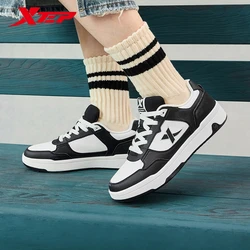 Xtep Skateboarding Shoes For Women 2024 Winter Wear-Resistant Skate Shoes  Shock Absorption Sneakers 876418310032