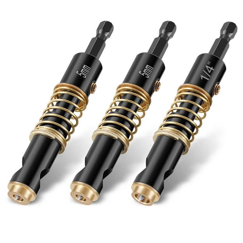 

ABNO-Solid Drilling Hinge Drill Bits Stable Door Hinge Drill Bit Fast Replacing Hex Shank Center