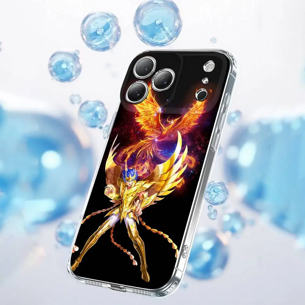 Чехол для телефона S-Saint Seiya Knights Zodiac для iPhone 17,16,15,14,13,12,11 Plus,Pro,Max,Plus,E,SE4,Air,Mini Transparent