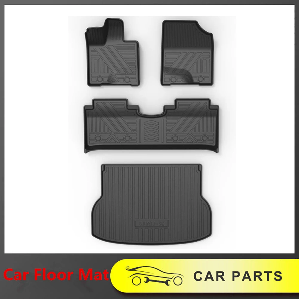 Car Floor Mats Fully Surrounded TPE Waterproof Non-slip Floor Mat For Changan Unik Uni-k 2021 LHD Interior Accessories