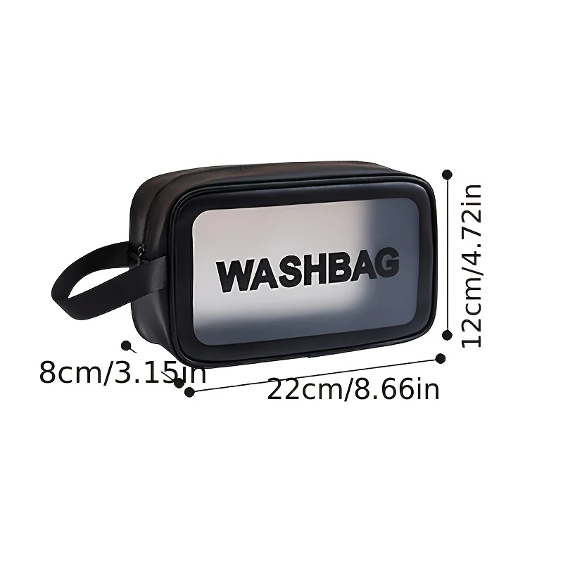 1 قطعة حقيبة ماكياج شفافة المحمولة أدوات الزينة المنظم سستة إغلاق خفيفة الوزن السفر حقيبة مستحضرات التجميل حقيبة مستحضرات التجميل السفر