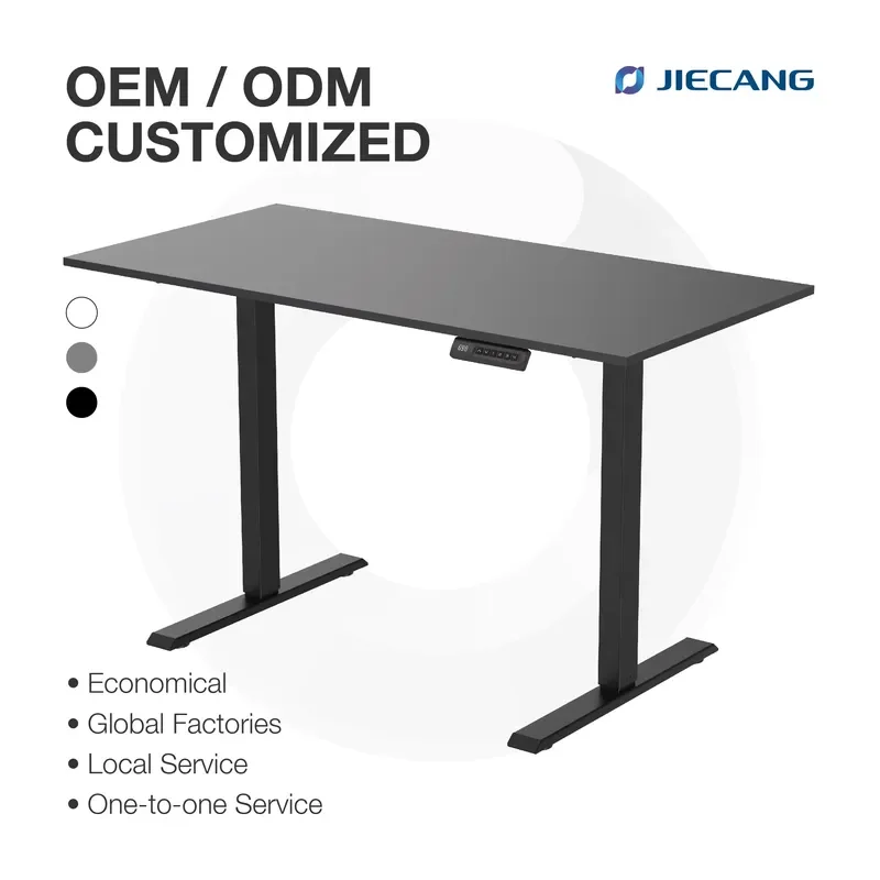 JIECANG Dual Motor Electric Standing Desk Frame Adjustable Height Sit Stand Workbench for Home Office Ergonomic Computer