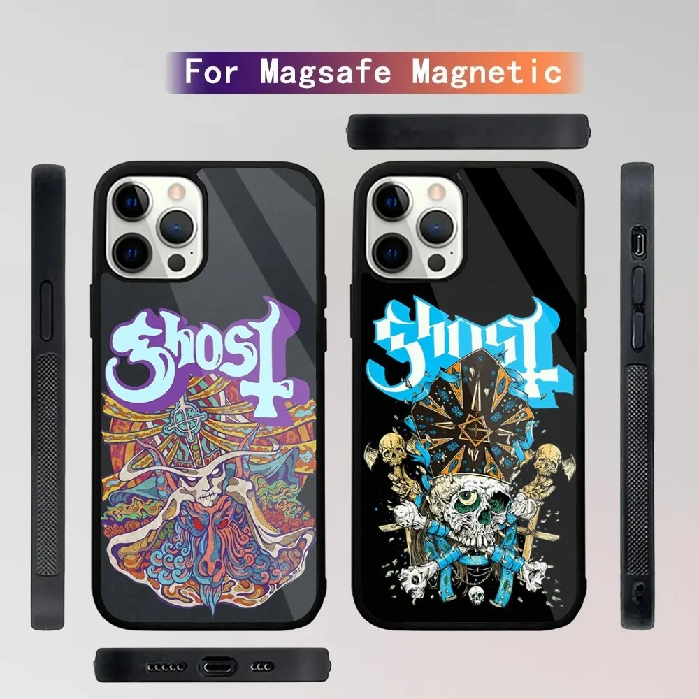 Rock Band G-GhostS Phone Case For iPhone 15,14,13,12,11,Plus,Pro,Max Mini Magsafe Magnetic Wireless Charging