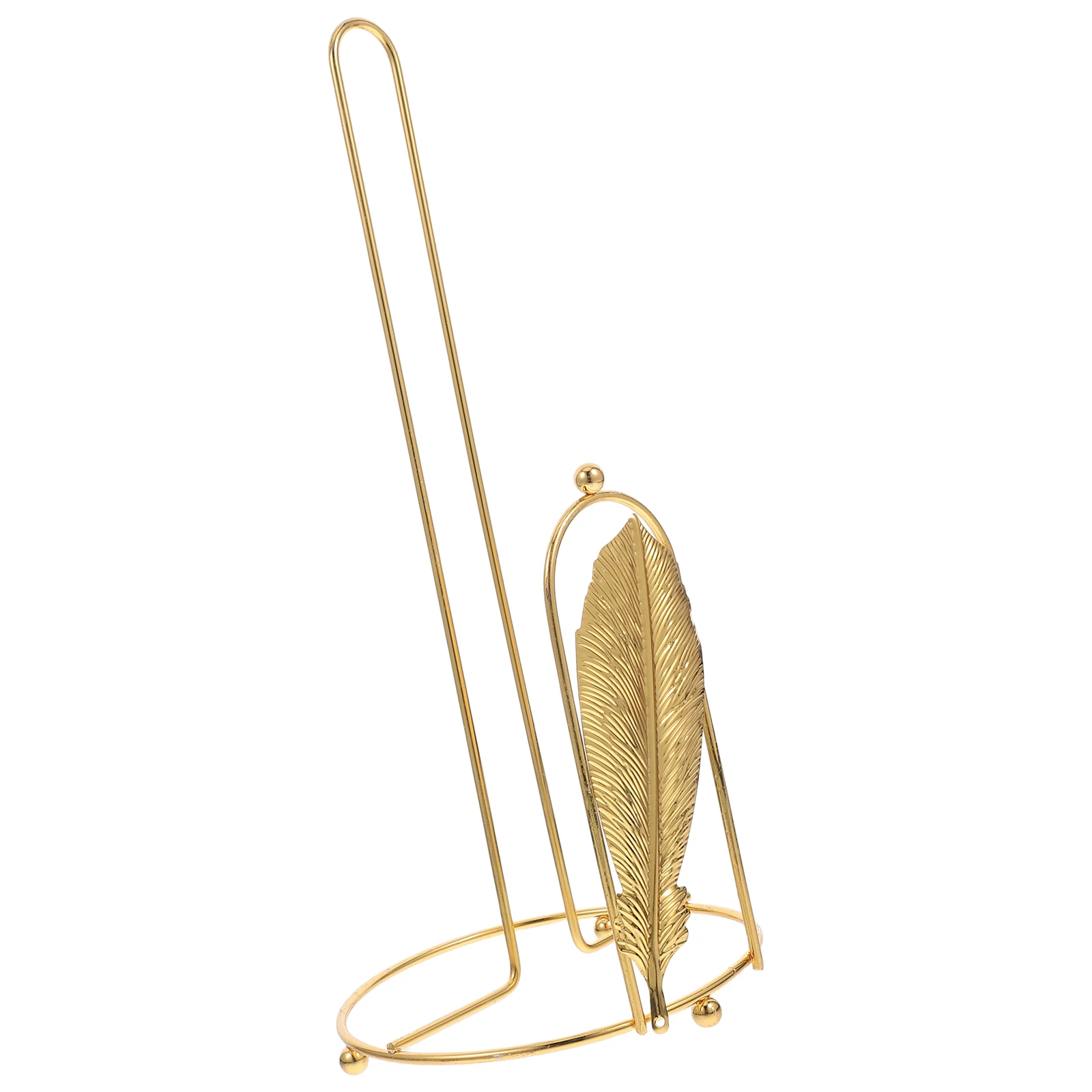 

Nordic Style Paper Towel Holder Metal Countertop Stand Plume Design Rustic Farmhouse Kitchen Bathroom Decor Towel Rack