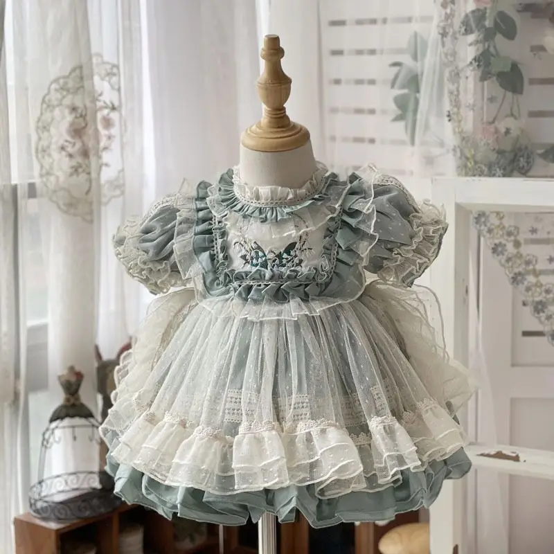 Lolita princess dress CHILDREN\'S summer new high-end dress girls dress