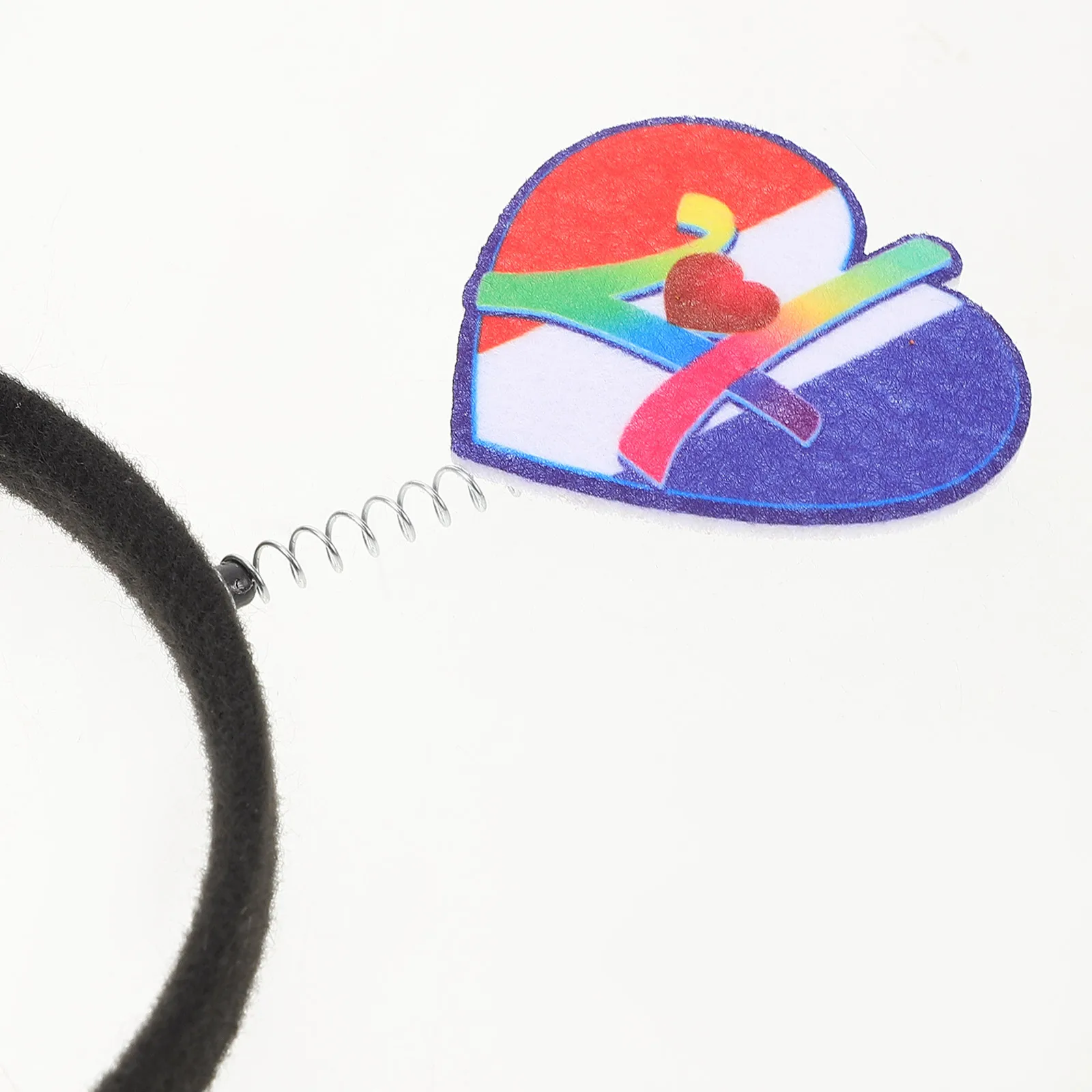 

1 set Love Heart Hair Hoop Eyewear Headband Stylish Plastic Party Sports Headdress Fine Craftsmanship Comfortable Non-Slip Daily