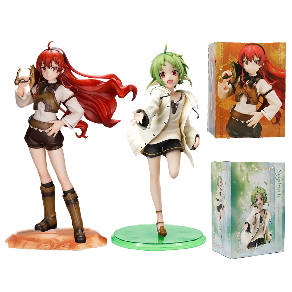 En Stock figura de acción de mago Eris Greyrat Mushoku Tensei: reencarnación sin voz figura de Anime PVC Sylphiette modelo muñeca Juguetes