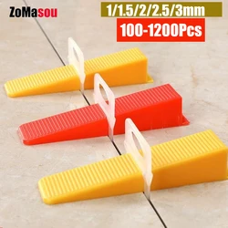 Floor Ceramic Tile Leveling System Clips Spacers Straps Tile Piler Wadge For Ceramic Tile Laying Leveling Construction Tools