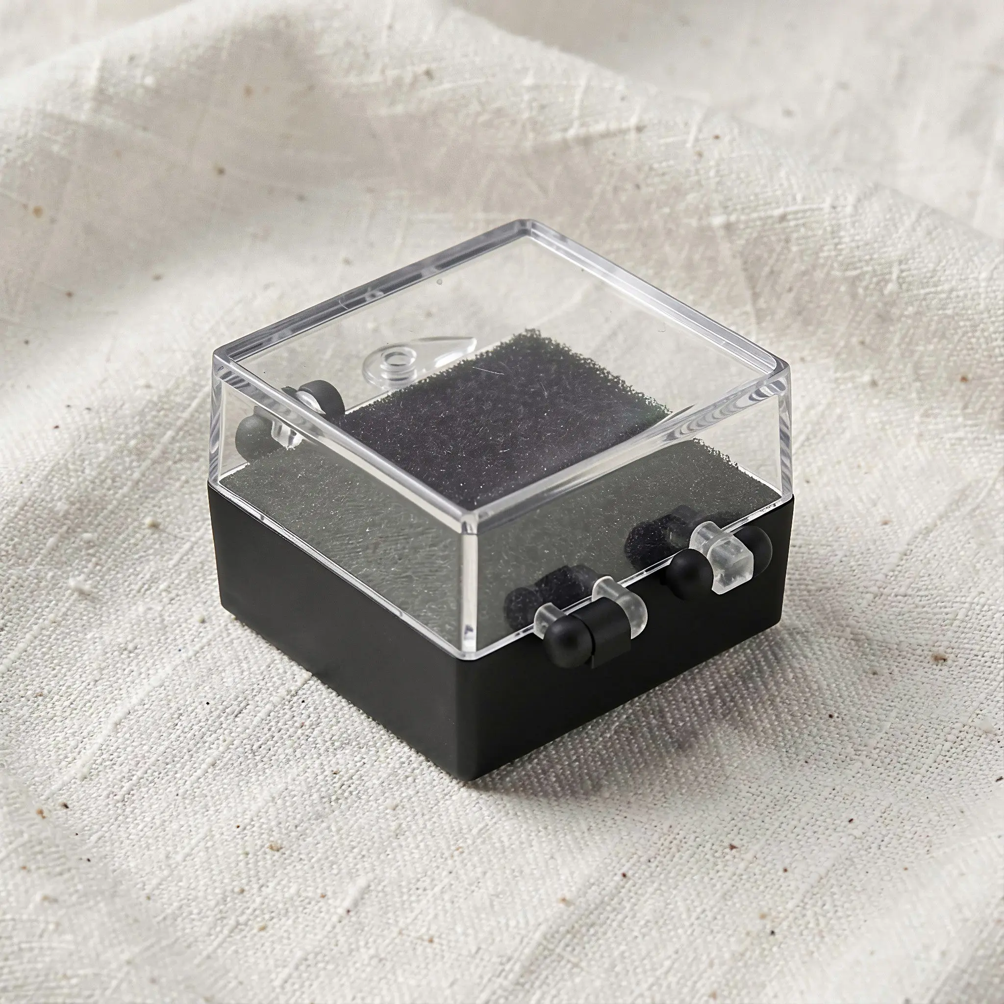 10Pcs Transparent Display Box Jewelry Organizer Brooch Ring Badge Storage Case Acrylic Badge Display Holder for Collection
