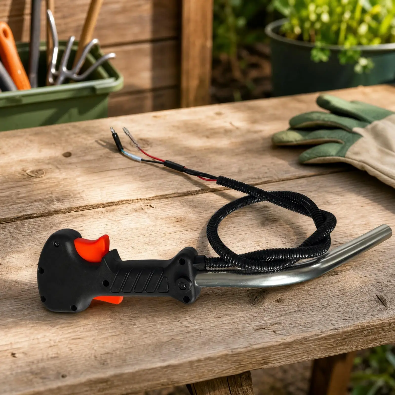 Brush Cutter Throttle Handle Compatible Grass Trimmer Control Handle Operator Control Assembly Replacement Ergonomic Grip