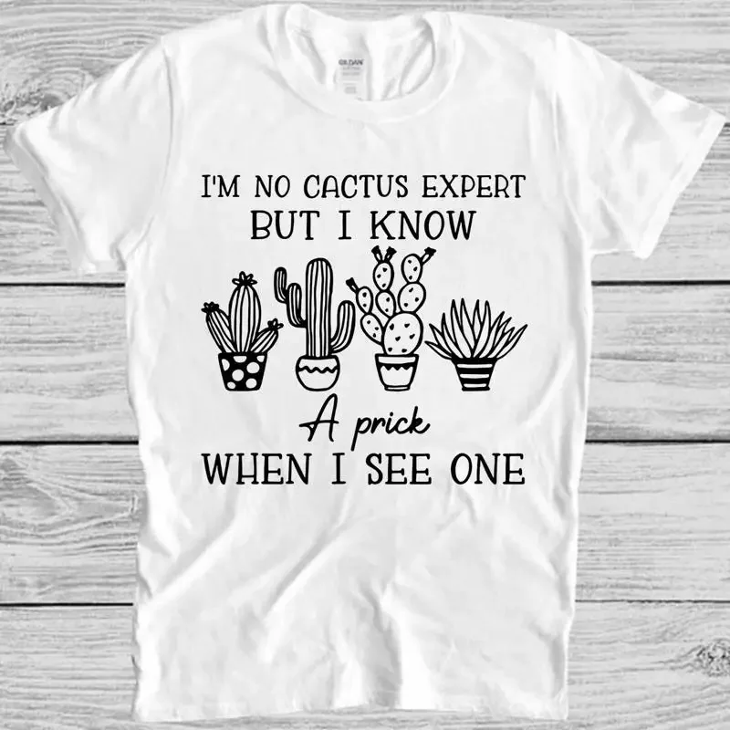 I'M No Cactus Expert But I Know A Prick See Meme Cool Top T Shirt M1131