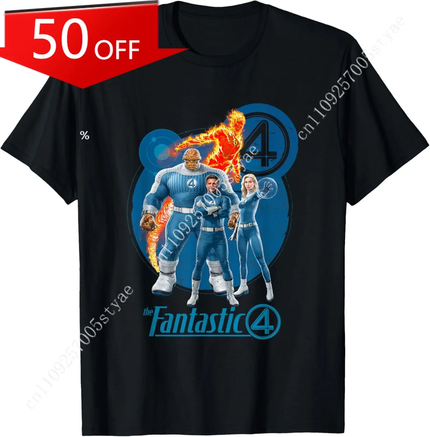 

Marvel The Fantastic Four: First Steps Family First Vintage T-Shirt