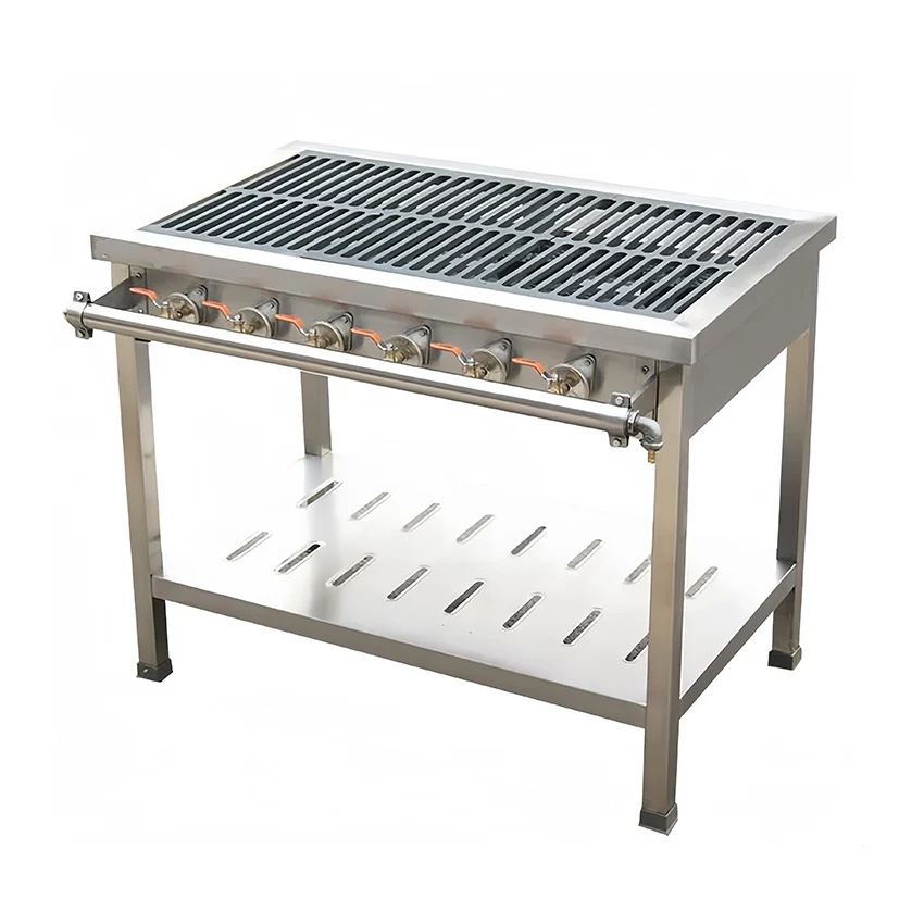 

Kitchen Professional Supplier Hydrogen 4 Burner Flat Stove/commercial Burner Gas Stove Wooden Case Silver Provided Plastic Knob