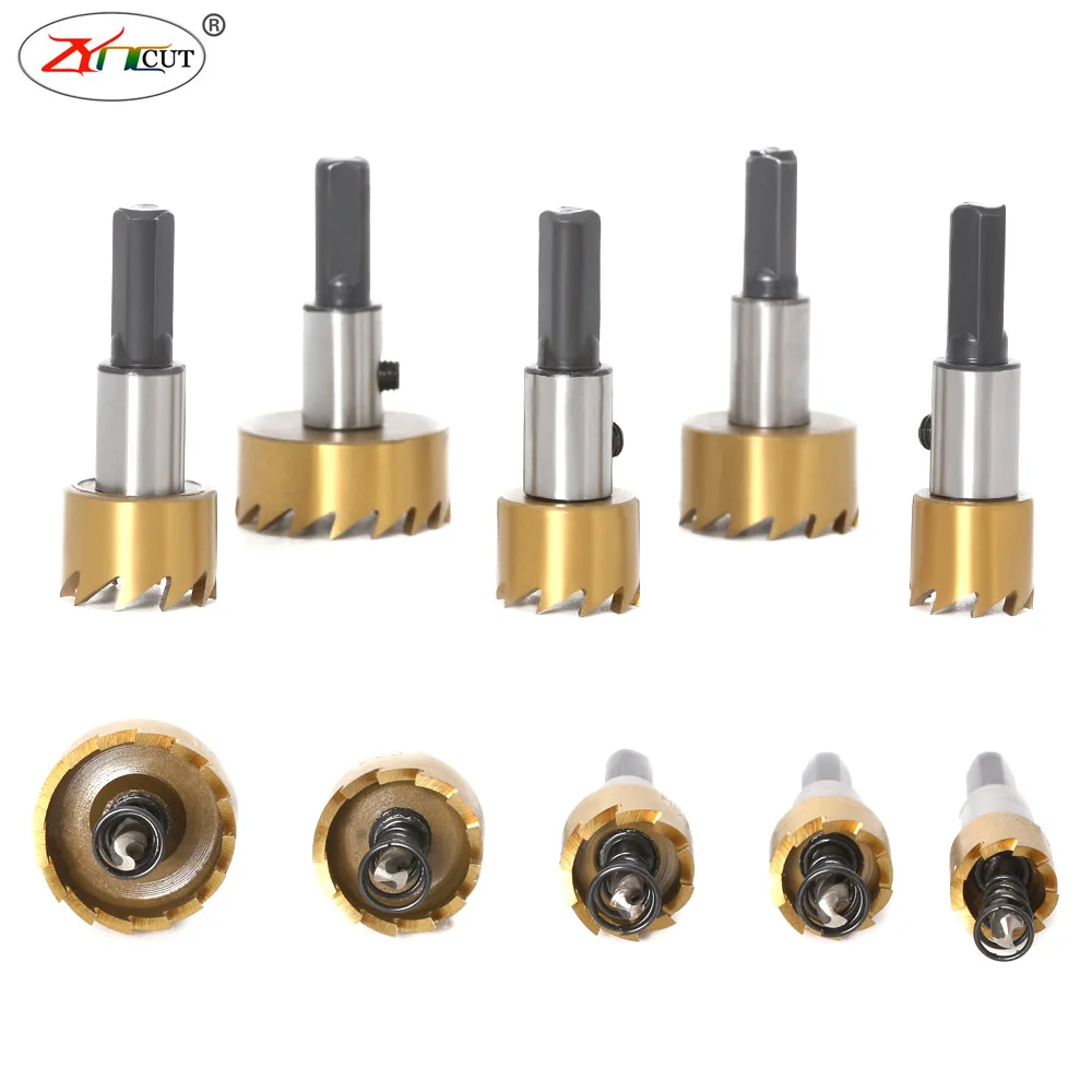 

12-100mm HSS Drill Bit iron plate aluminum alloy reaming drilling set stainless steel titanium plated hole opener drill bit