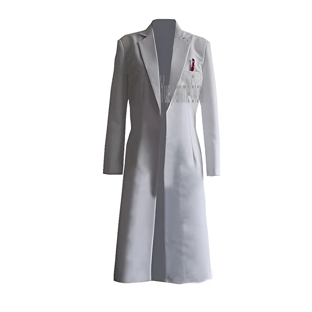 

Anime Steins Gate Okabe Cosplay Costume Coat Long Jacket White Jacket costume