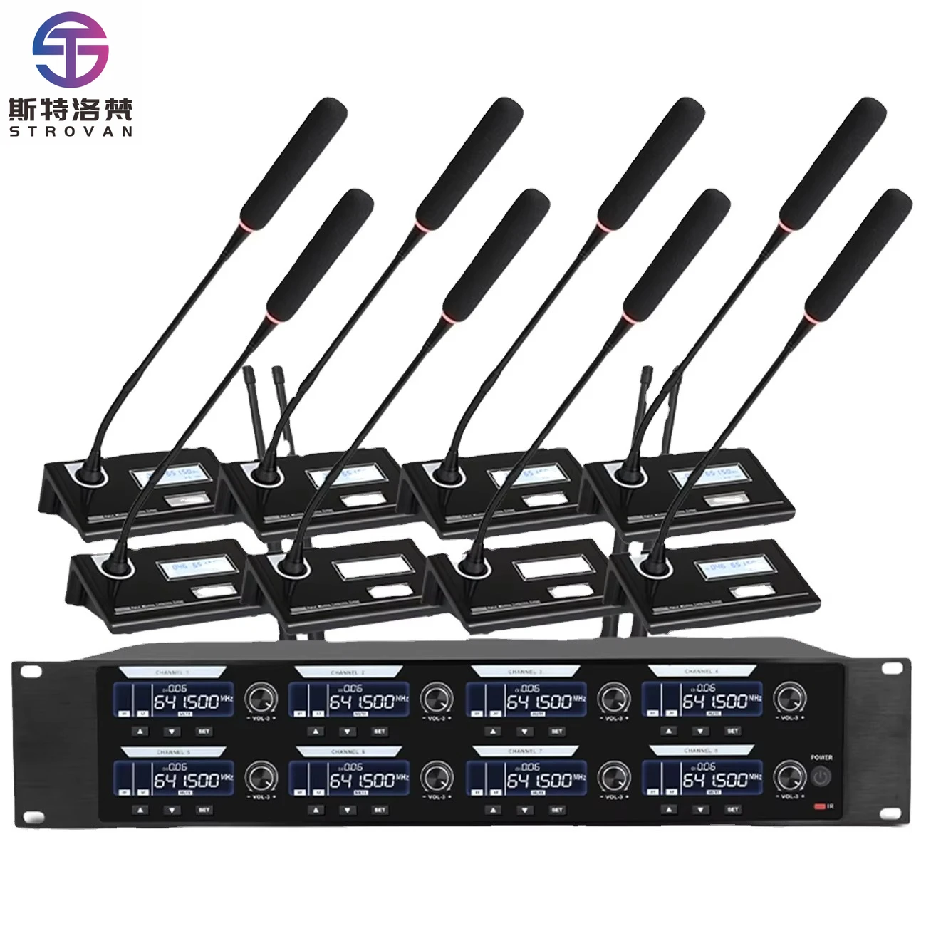 DR998 ميكروفون لاسلكي مكثف لسطح المكتب الاحترافي لغرفة الاجتماعات