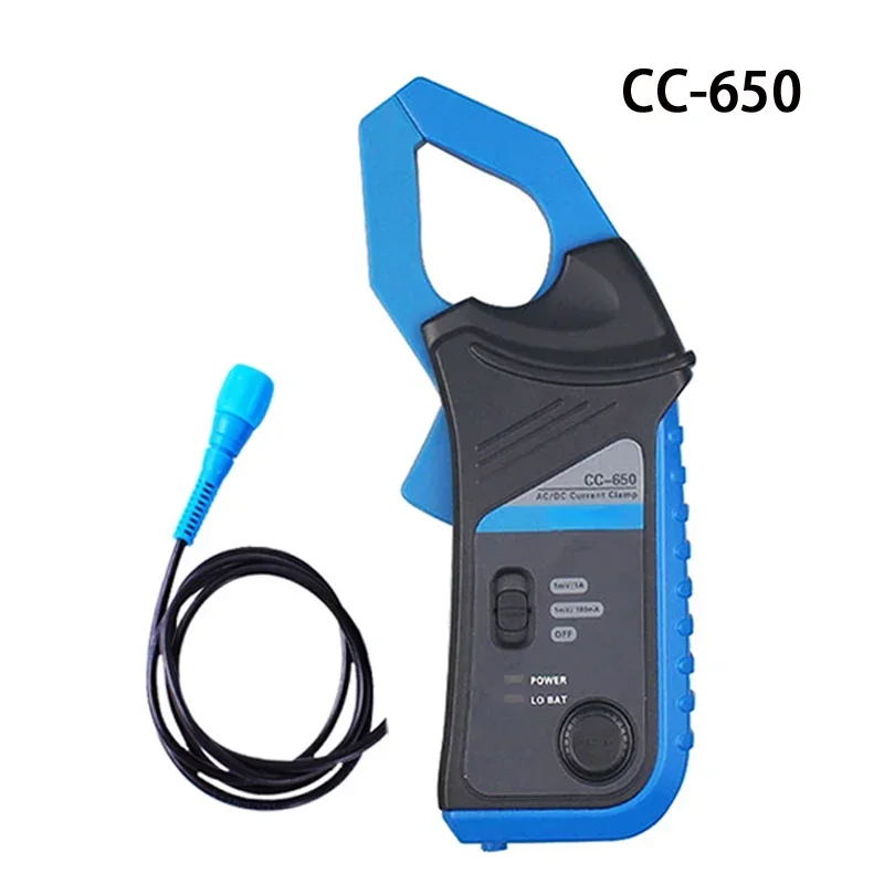 Car Oscilloscopes CC-650 AC/DC Current Clamp Meter CC650 Oscilloscope AC/DC 400Hz Bandwidth 1mV/10mA 650A and BNC Plug Connector