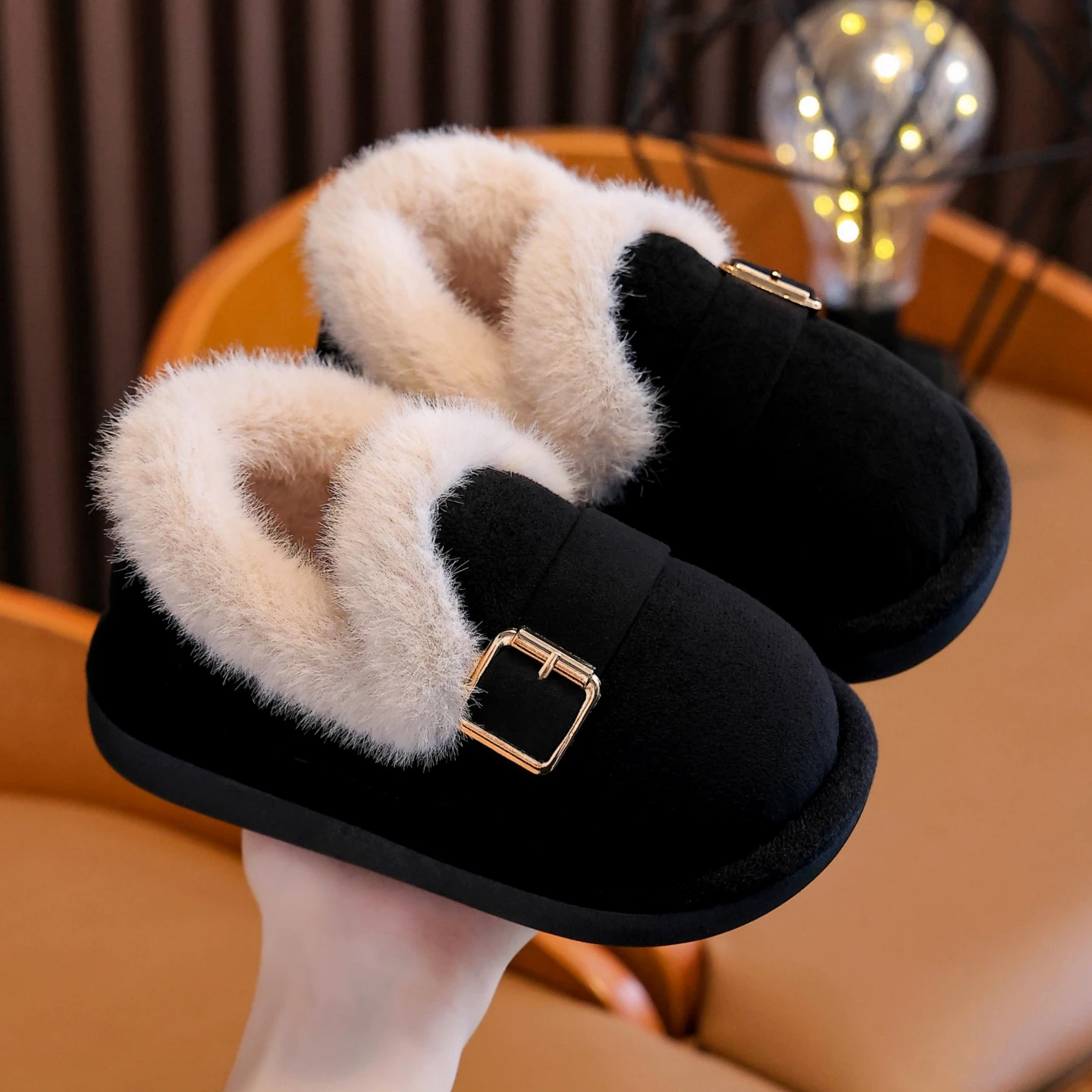 Kids House Slippers, Simple Casual Cute Daily Indoor‑Outdoor Home Slippers for Boys and Girls Students