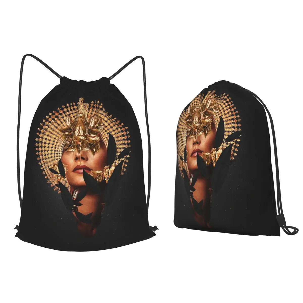 

JRSLM Backpacks Casual Drawstring Bundle Pocket Sports Bag Book Bags for Man Woman Students