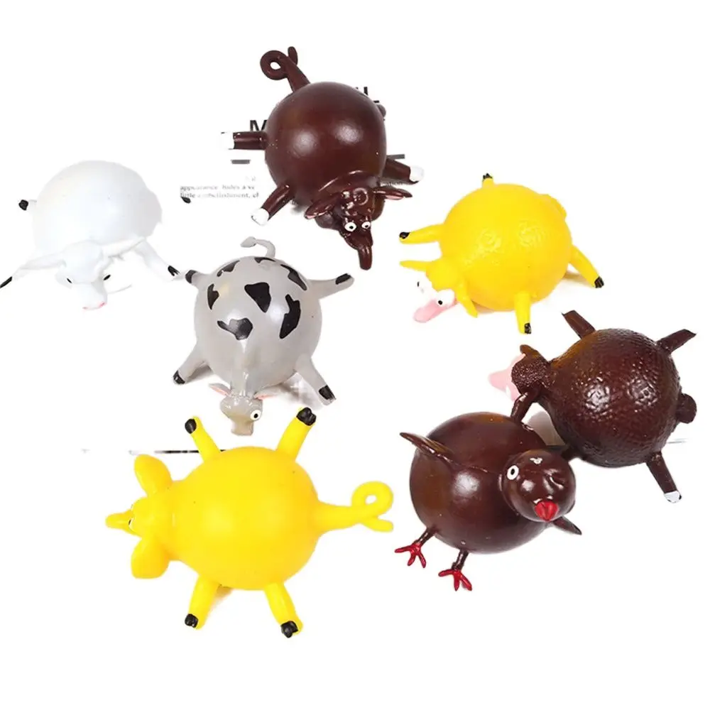 Créatif coup drôle anxiété soulagement du Stress jouet Animal presser balle jouets gonflables soufflant Animal ballon d'eau