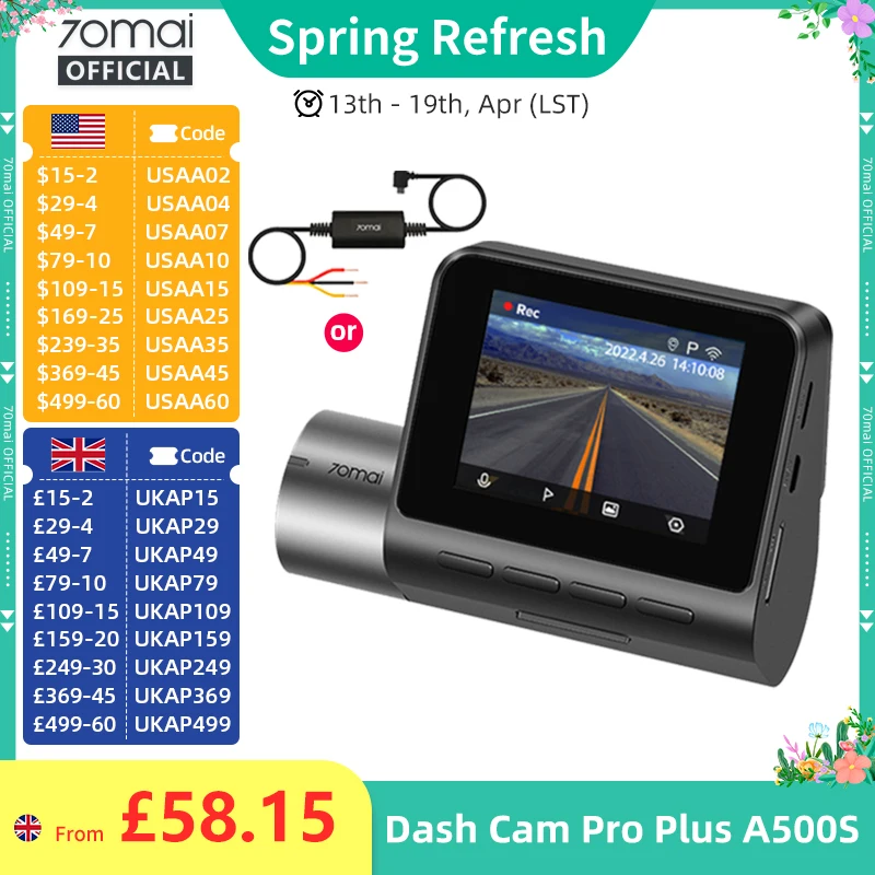 70Mai A500S Recorde…