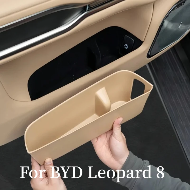 Car Door Storage Box All-inclusive Door Slot Pad Interior Organizer Modified Accessories for BYD Leopard 8