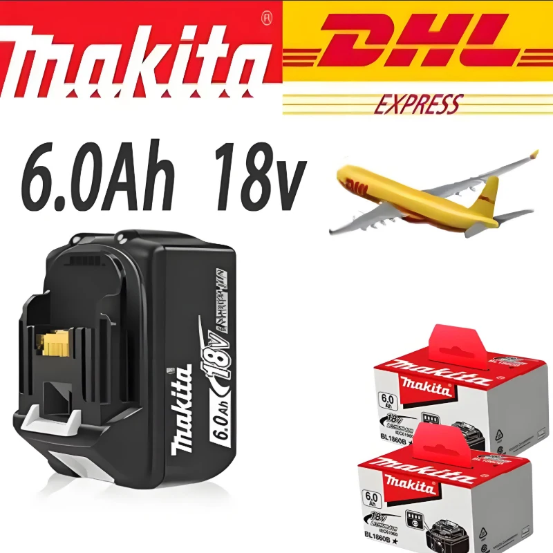 

NEW Original Makita 18V Lithium Battery 5AH 6AH 9AH BL1860B BL1850B bl1840 battery 100% BL1860 BL1815 18V