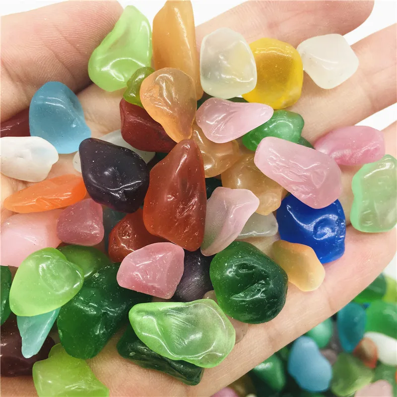 

20-1000g Natural Quartz Cat Eye Crystal Stone Healing Colorful Stone Gravel Specimen Aquarium Fish Tank Decoration Wholesale