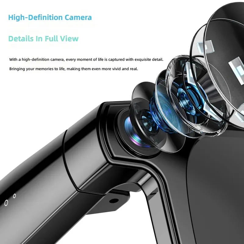 JS01PRO Smart AI Glasses 12MP Camera Real Time Photo Translation Video Call Voice Assistant Wearable Tech for Travelers