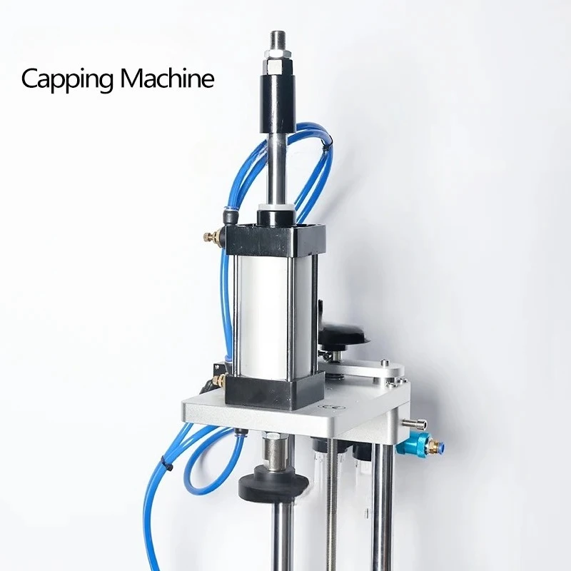 ZS-XG70ZC Pneumatic Jar Whisky Wine Plastic Glass Bottle Cap Cork Pressing Capping Machine