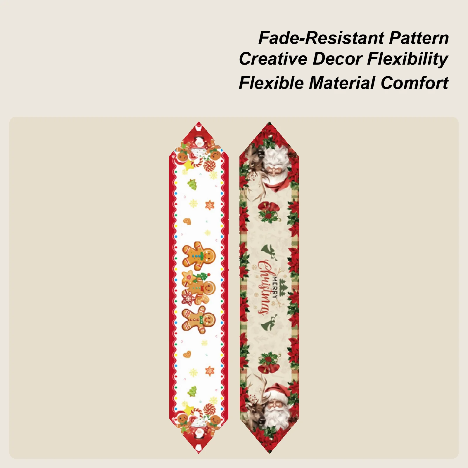 Christmas Table Runners 72 Inch Soft Christmas Decor Red And White Holiday Table Runners For Winter Party Decorations Kitchen