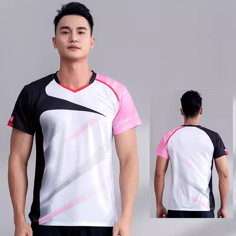 

Men Women Short Sleeve New Table Tennis Shirts Badminton Shirt Male Running T-shirt Golf Table Tennis Uniforms Jersey Ping Pong
