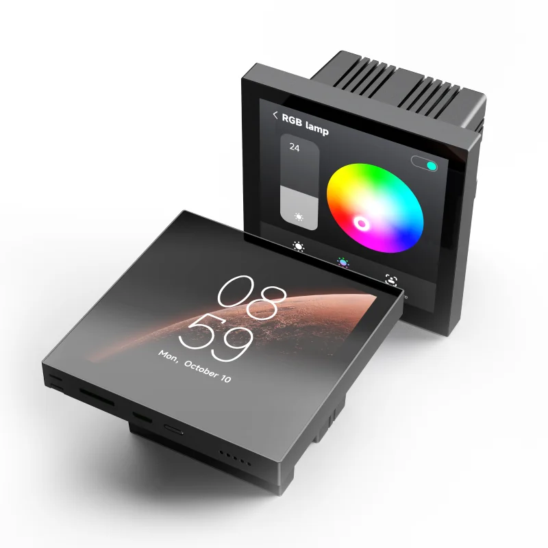 2026 Tuya-Integrated H9 4-Inch Smart Scene & Alarm System Multi-Room Audio Amplifier with Touch Panel WIFI Network