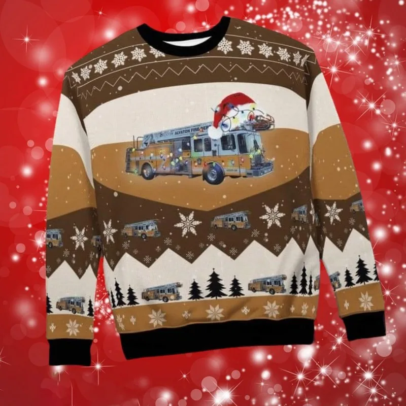 Christmas sweater 2026 New Year sweater, skull 3D round neck buttonless design for couples, Halloween fun sweater