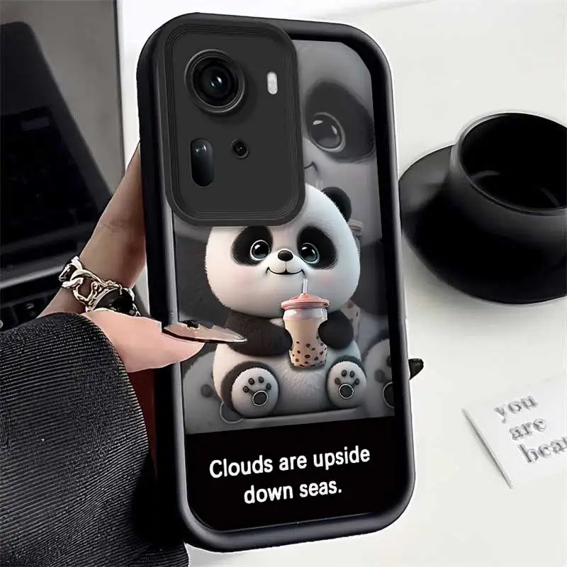 Reno11 Panda Cloud Sea Sky Eye Ladder Phone Case For OPPO Reno 11Pro 10ProPlus 10 9 9Pro 8T 8 8Pro 8Lite 8T 7 6Z 6 5 4 2Z