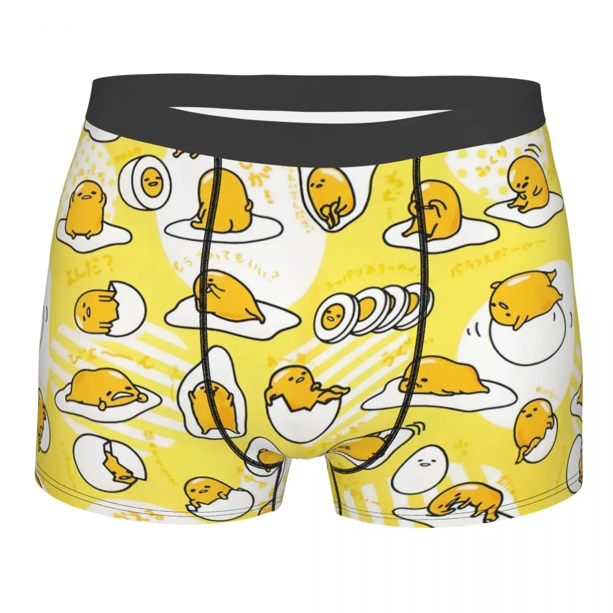 

Мужская мода на заказ, аниме Gudetama, нижнее белье с героями мультфильмов, трусы-боксеры, мягкие шорты, трусы