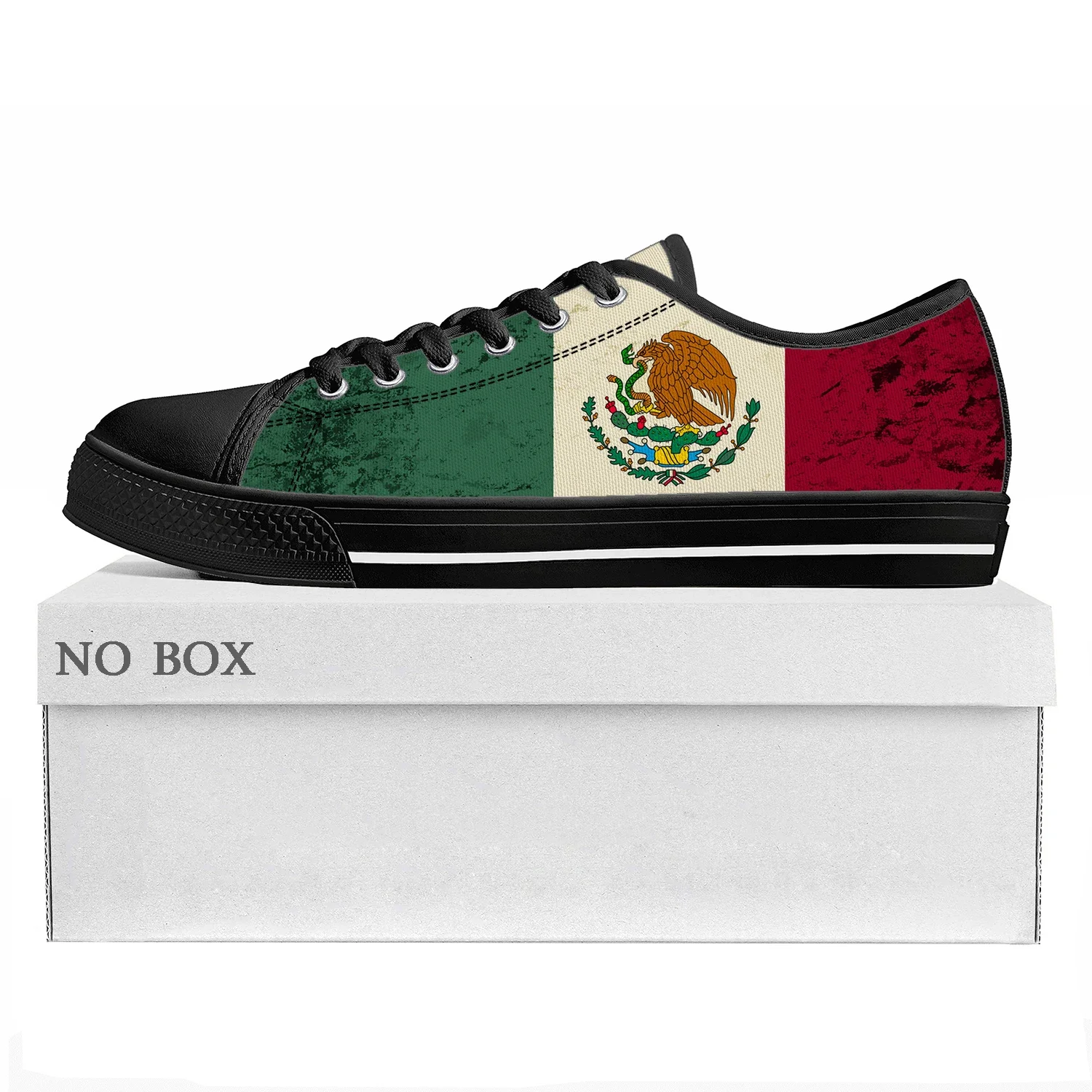 mexican Flag Low Top High Quality Sneakers Mens Womens Teenager Canvas Sneaker mexico Prode Casual Couple Shoes Custom Shoe