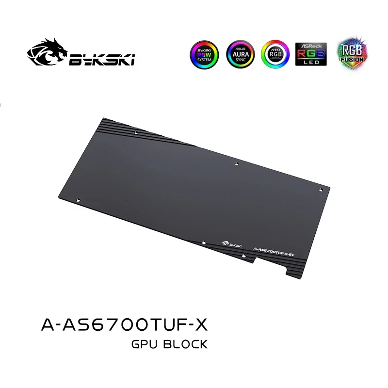 Bykski Gpu Water Cooling Block สําหรับ ASUS ROG STRIX Radeon RX6700XT OC Edition/TUF O12G GMING/หม้อน้ําทองแดง/A-AS6700TUF-X