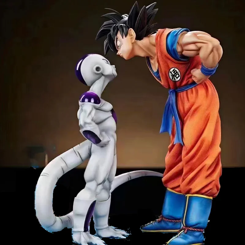 Anime Dragon Ball Z  Frieza Vs Son Goku Figurine 24CM GK Pvc Action Figures Statue Collection Model Toy Gifts