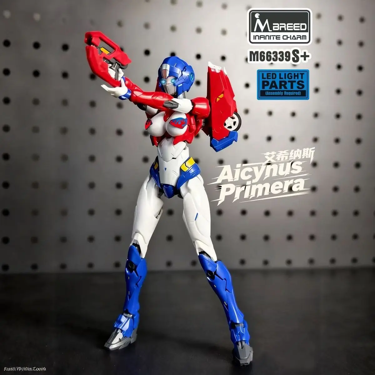 Neue Original Transformation Action-figuren Spielzeug Aicynus Primera Arcee Charming Mecha Rot Und Blau Op M66339s Montage Modell Spielzeug