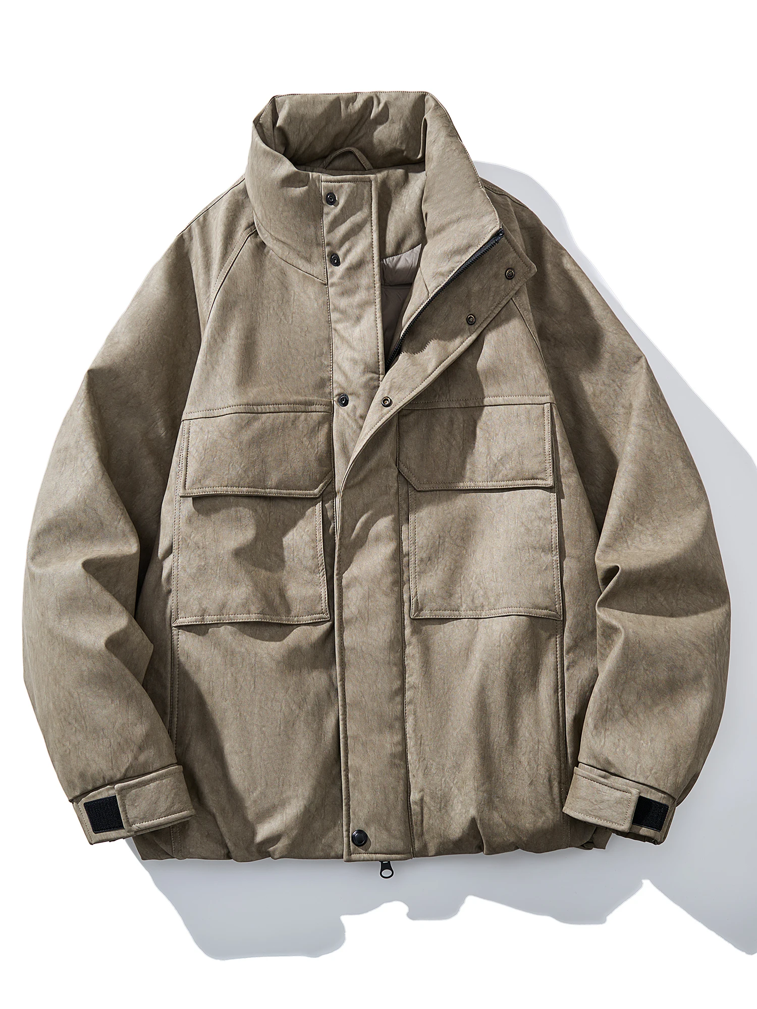 

Men's 90 down Jaet ort Thiened Stand Collar Winter New Sle Premium Feel High-End Outerwear Ci Casual Urban Wear