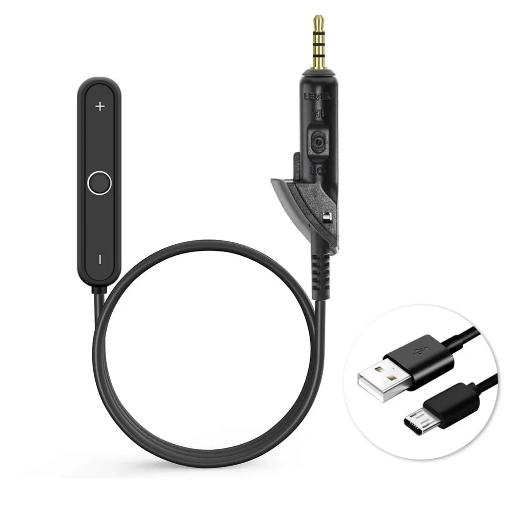 Bluetooth 5.0 Adaptador De Áudio Estéreo Receptor Handsfree Sem Fio Para Bose QuietComfort 15 2 QC2 QC15 Auscultadores